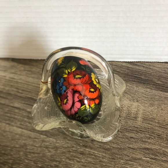 Vtg Hand Painted Ukrainian Egg - Picture 2 of 10